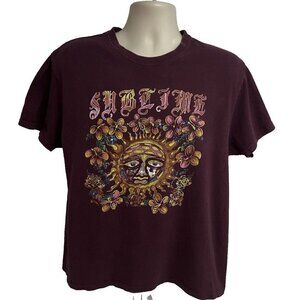Sublime Long Beach Mens Rock Band Music Sun Graphic T-Shirt Large Cotton Stretch